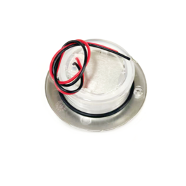 Apache J-LED - Ceiling series -  PC + RVS -  Inbouwspot - Warm wit - 1,2W - 12V DC  IP66