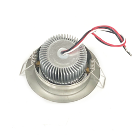 Apache J-LED - Ceiling series - RVS - Inbouwspot - Warm Wit - 3W - 8-30V DC