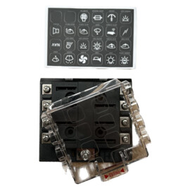 Apache Electric - ATS Fuse series - Zekeringkast - 8 contacten, maximaal 25A per contact - tot 32V DC