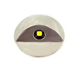 Apache J-LED - LED inbouw courtesyverlichting voor trap en deck - half afgeschermd - 9-32V - IP67 - gepolijst RVS304 - Ø24 mm