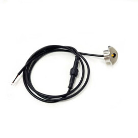 Apache J-LED - LED inbouw courtesyverlichting voor trap en deck - half afgeschermd - 9-32V - IP67 - gepolijst RVS304 - Ø24 mm