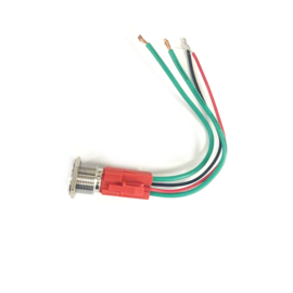 Apache Electric - RVS drukknop IP67 - NO - 12mm - Momentary (puls) - LED: Verschillende kleuren