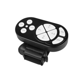 LED Zoeklicht met Draadloze afstandsbediening - 400 m straal - Wit 5500K - zwarte behuizing - 10-30V - IP65