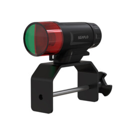 Draagbare LED Navigatieverlichting met klem - set van 2 lichten - werkt op 3xAAA batterijen (niet inbegrepen)