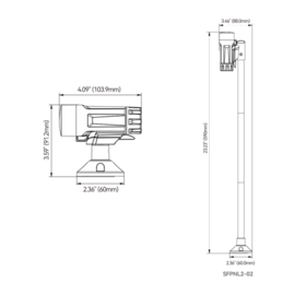 Draagbare LED navigatieverlichting met schroef- en plakmontage - set van 2 lichten - werkt op 3xAAA batterijen (niet inbegrepen)