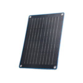 Compact Solar Panel (31.7 x 21.1 x 0.23 cm) supplied with battery clamps and Cigarette lighter plug, 10W, 19.3V VOC, 0.66A ISC