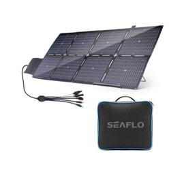 Opvouwbaar Zonnepaneel (179.6 x 80.6 x 0.28 cm), verschillende aansluitingen, 200WP, 24.8V VOC, 10A ISC