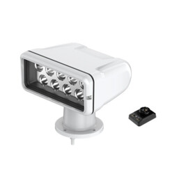 LED Zoeklicht rechthoekig – Wit 5000K – 1000 m straal – Bekabelde opbouw afstandsbediening – Aluminium behuizing – 12/24V – IP65